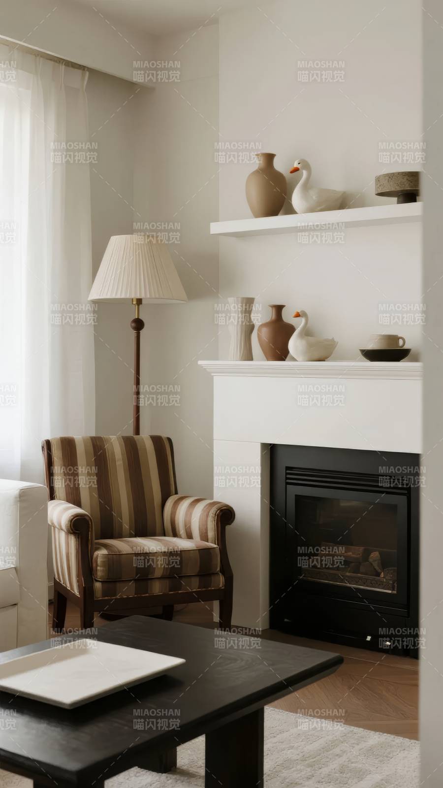 温馨客厅一角图片