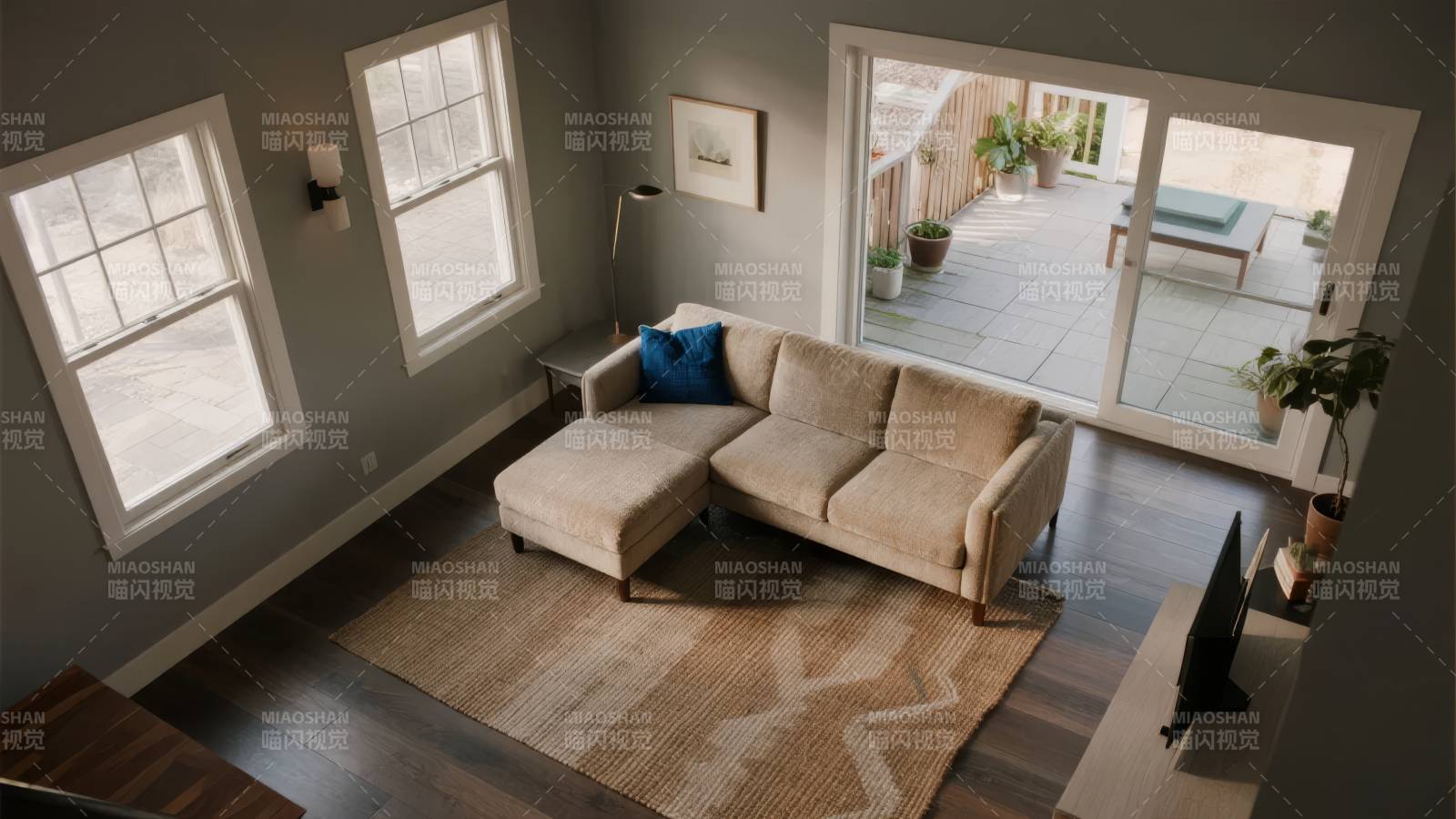 现代客厅温馨一角图片