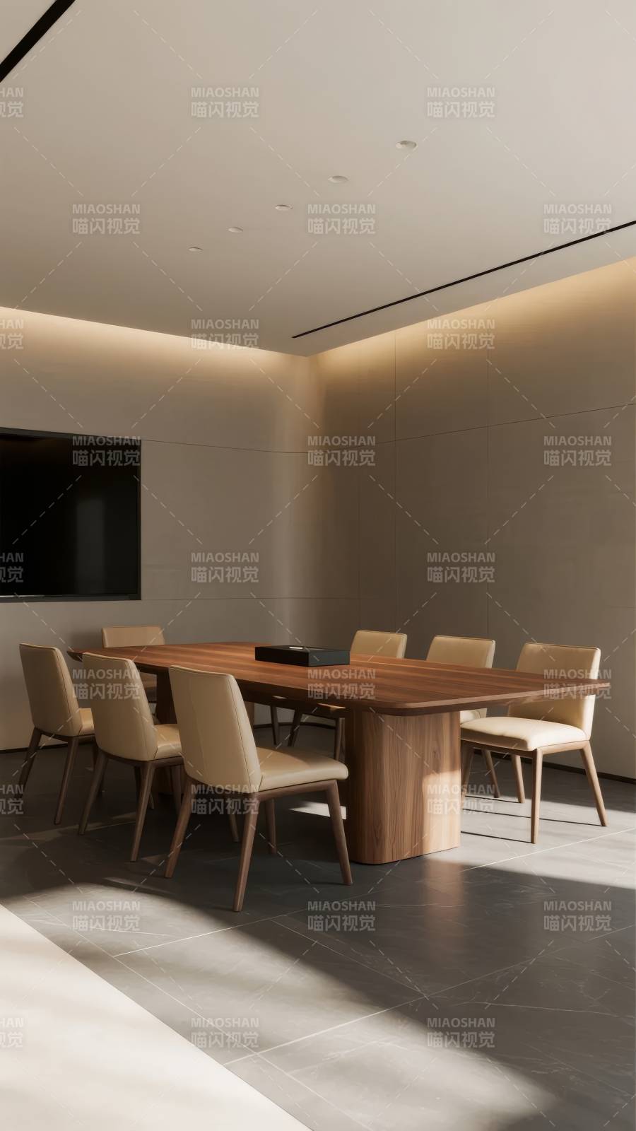 现代简约会议室图片