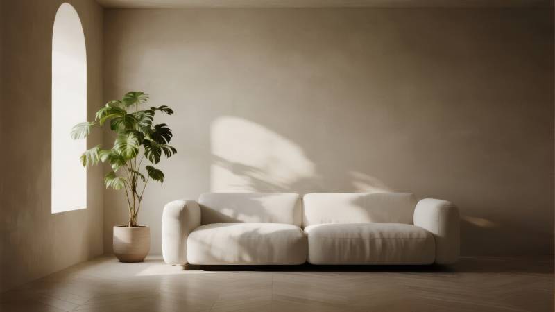 简约客厅光影图图片