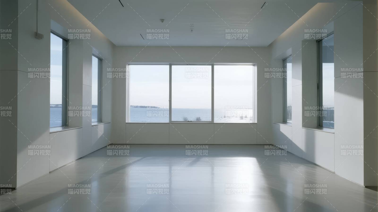 明亮空旷的现代空间图片