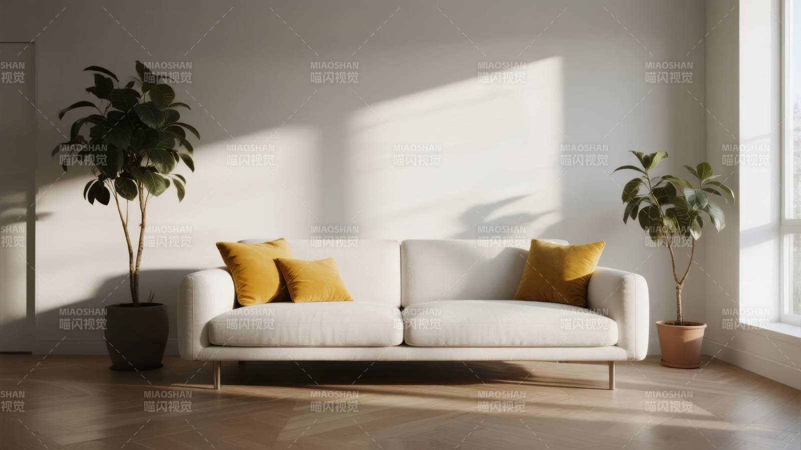 简约客厅 阳光洒落图片