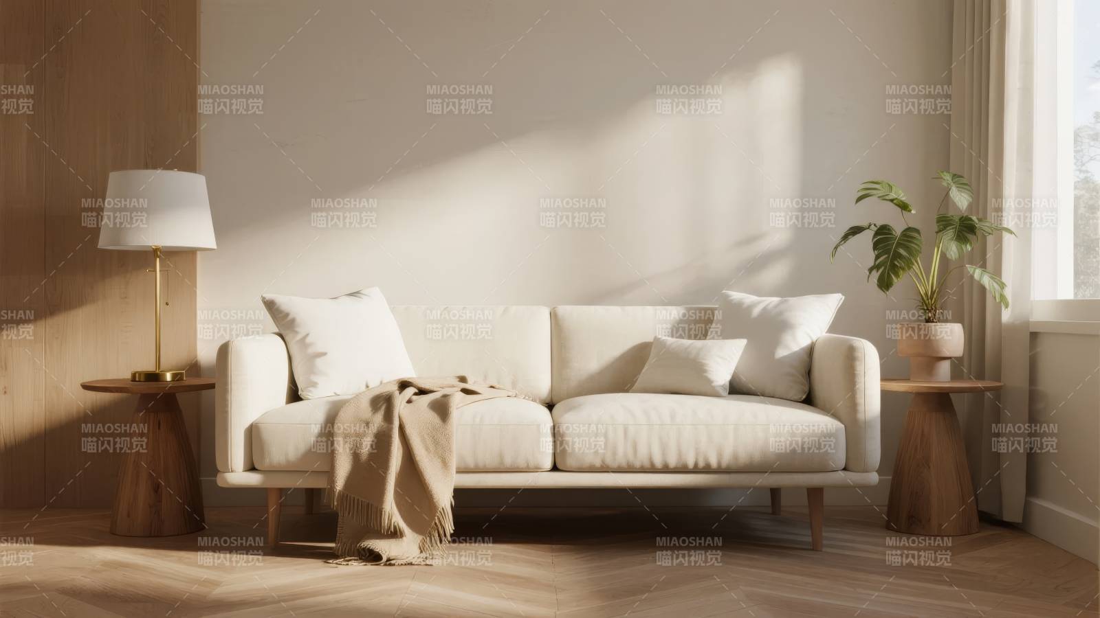 温馨客厅一角图片