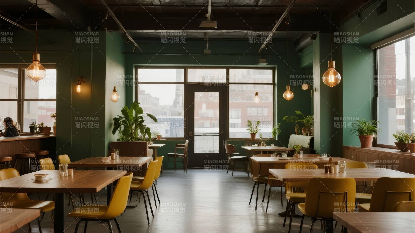 现代简约咖啡馆图片