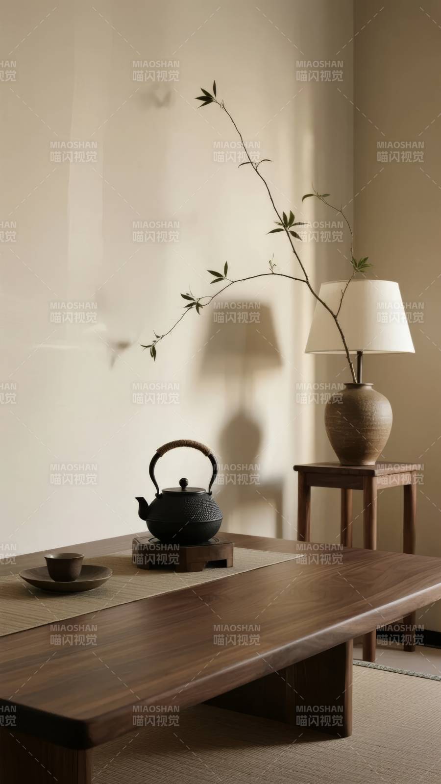 禅意茶室静谧时光图片