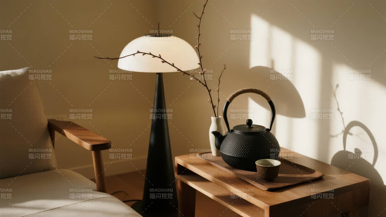 静谧茶室时光图片