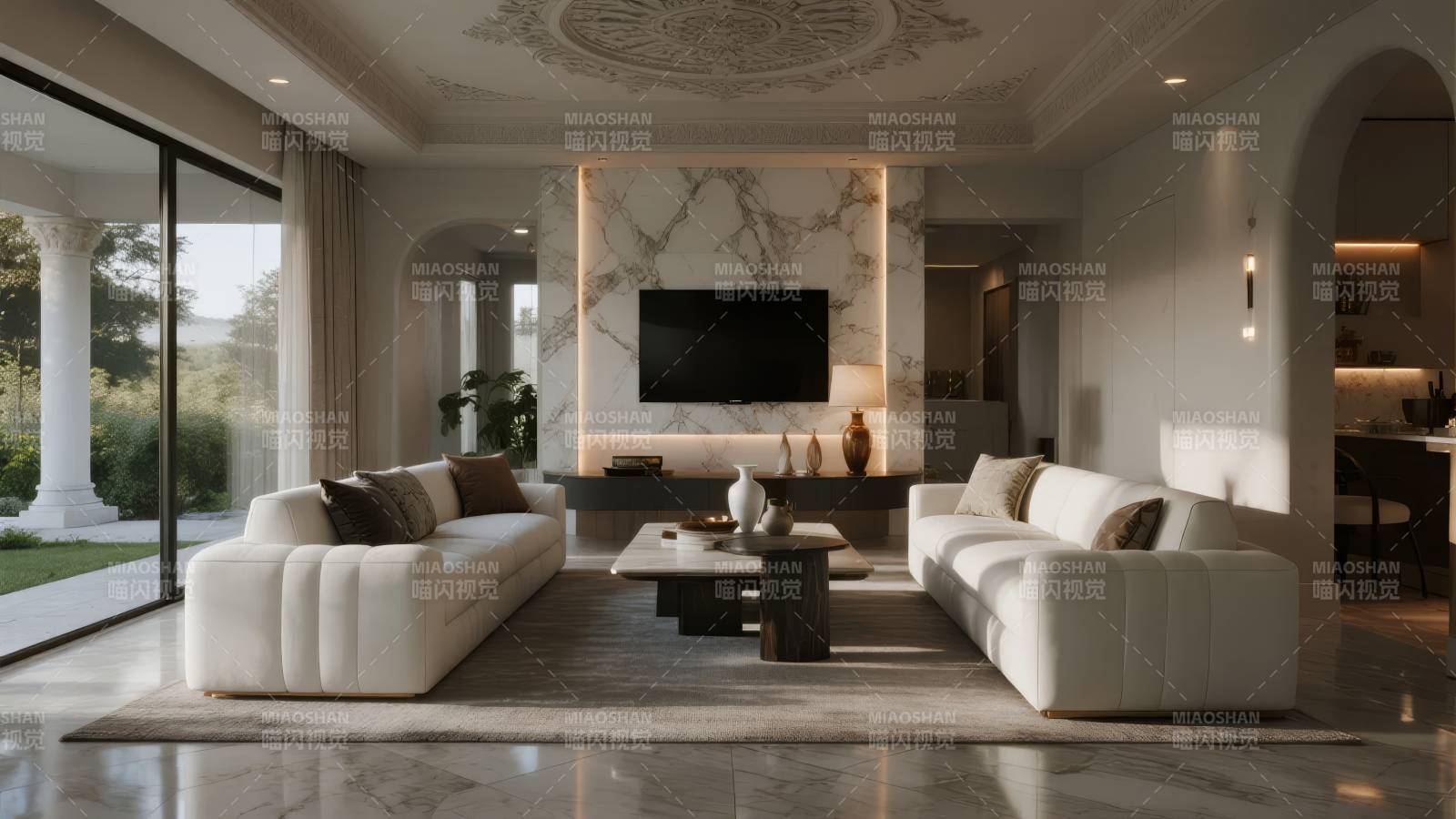 现代奢华客厅设计图片