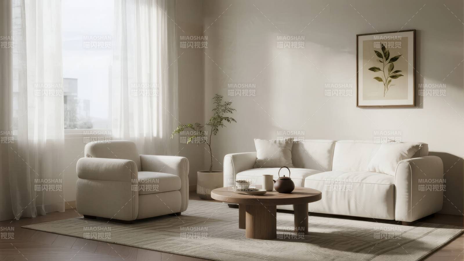 简约客厅布置图片