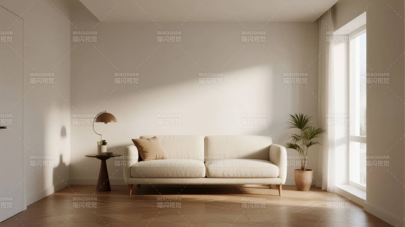 简约客厅阳光照耀图片