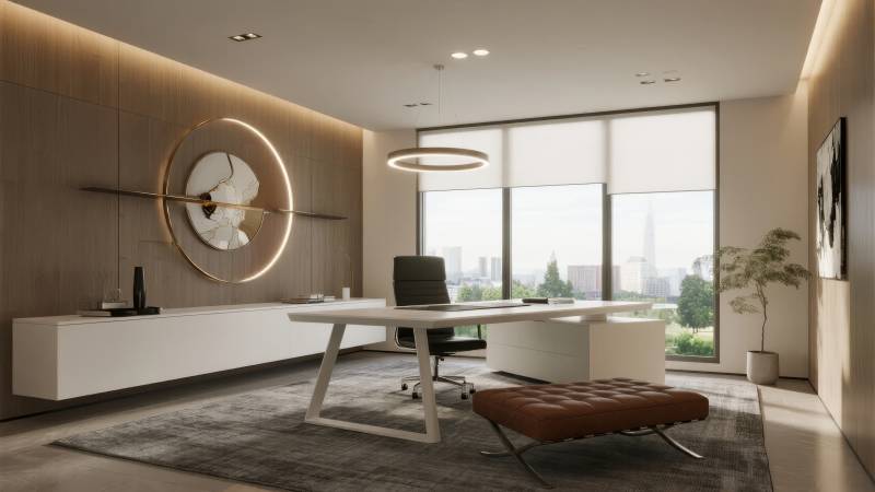 现代简约办公室图片