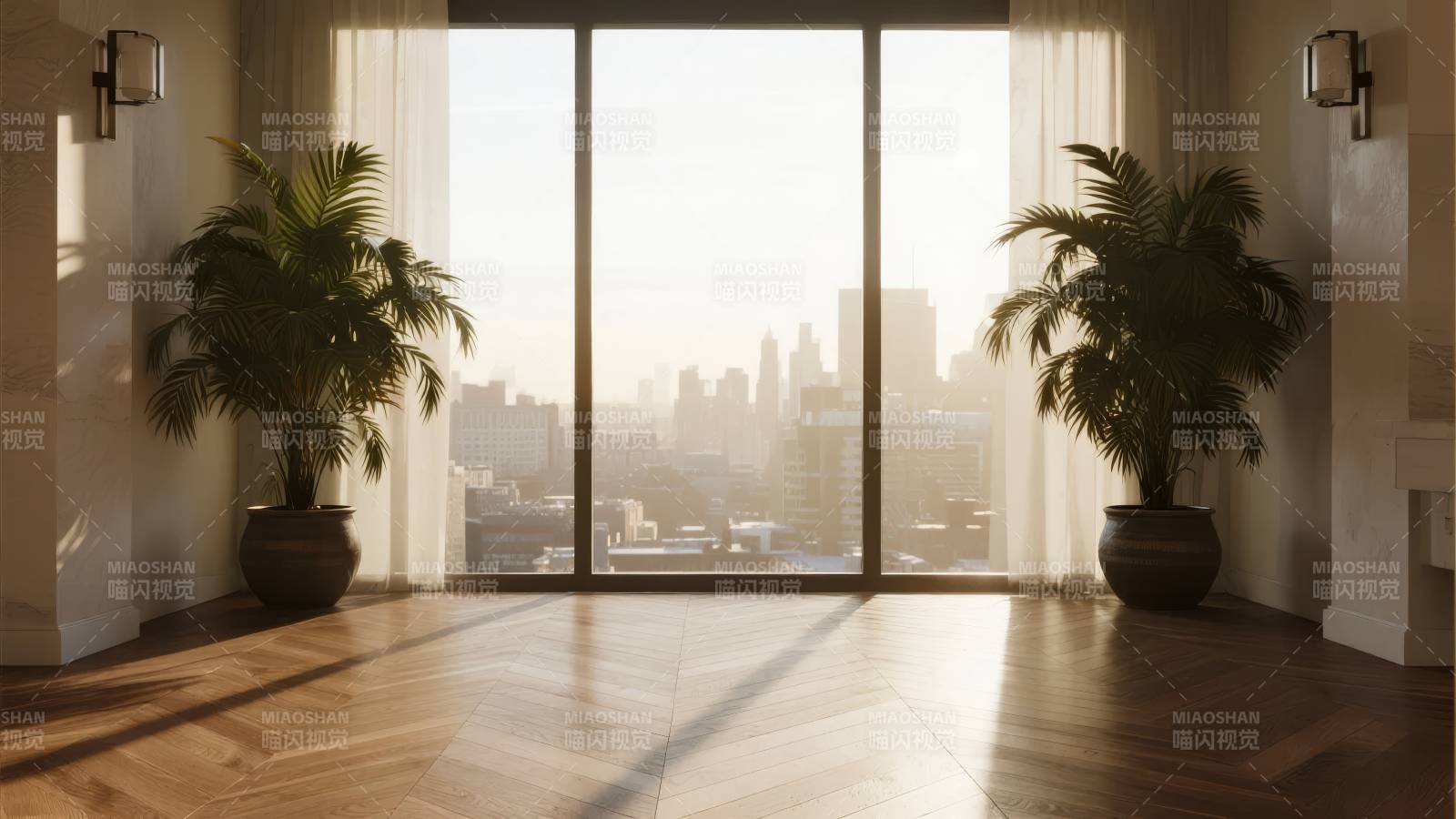 都市晨光客厅图片