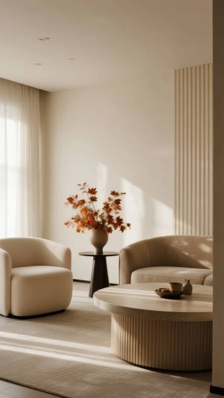 简约客厅秋意浓图片