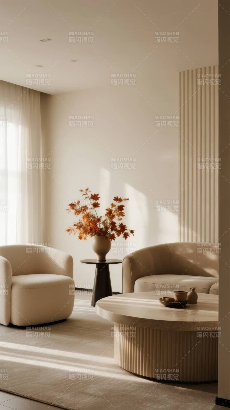 简约客厅秋意浓图片
