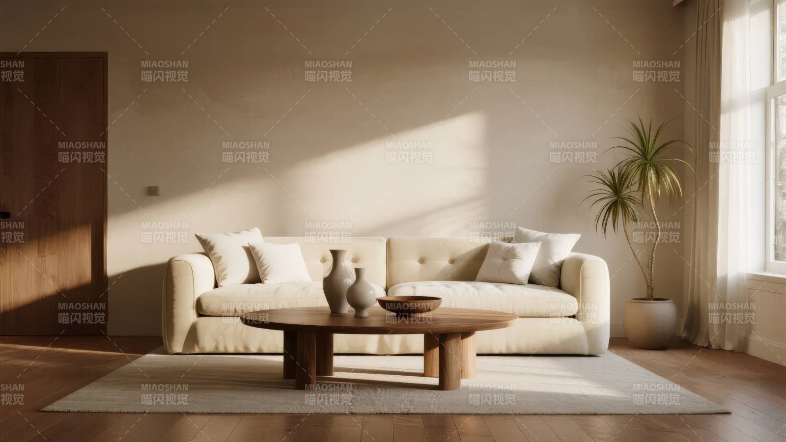 简约客厅阳光照耀图片