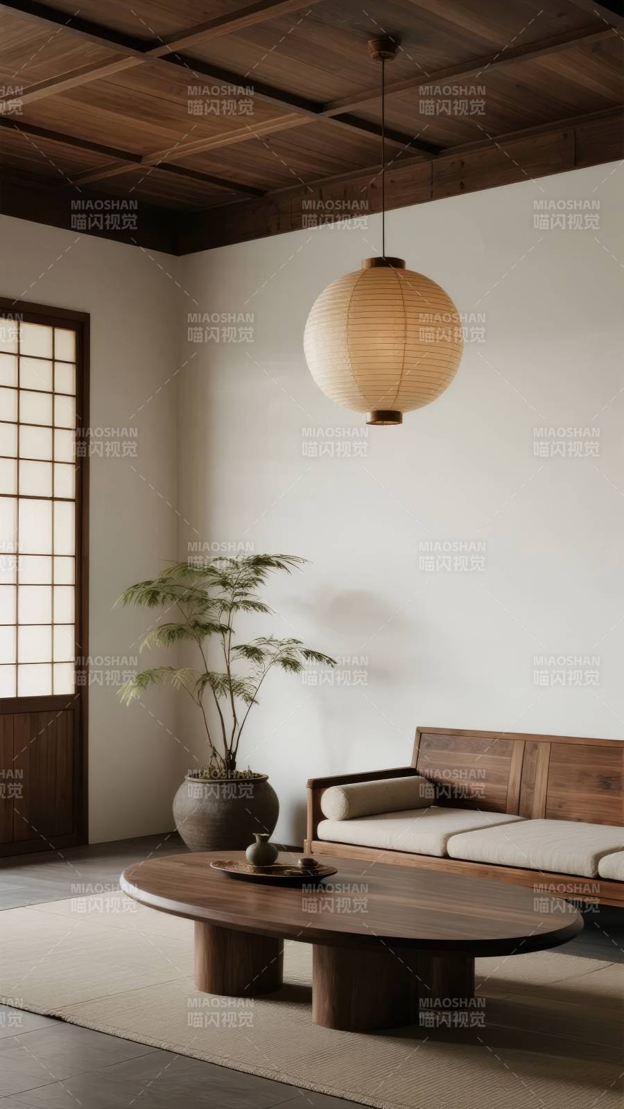 日式禅意客厅图片