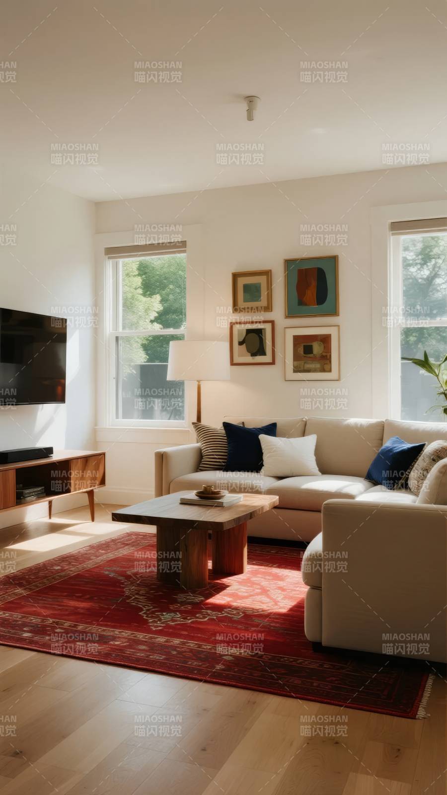 温馨现代客厅布置图片