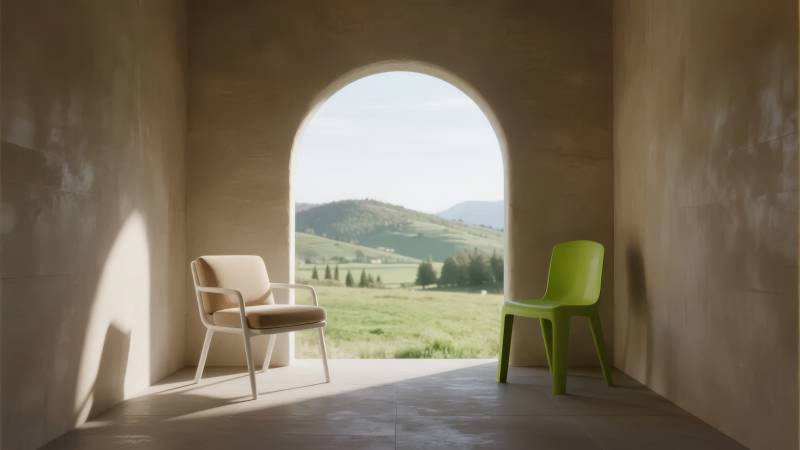 拱门内外的宁静图片