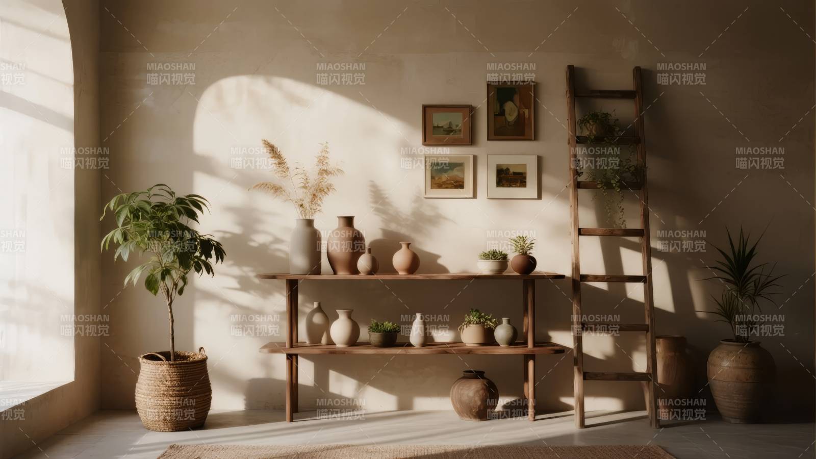 静谧角落 光影相伴图片