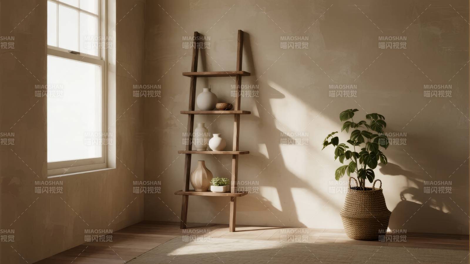 静谧角落的光影图片