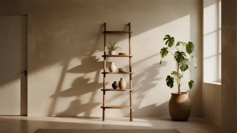 静谧角落绿意盎然图片