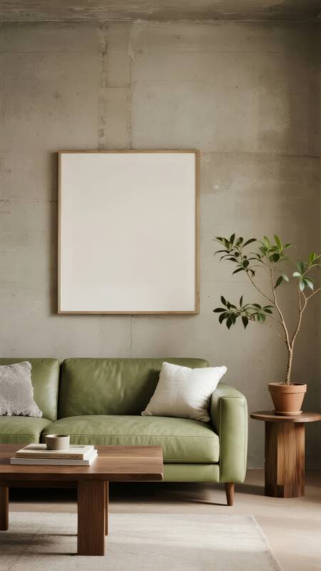 简约绿意客厅图片