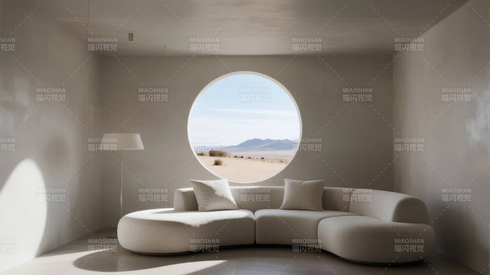 极简沙漠观景屋图片