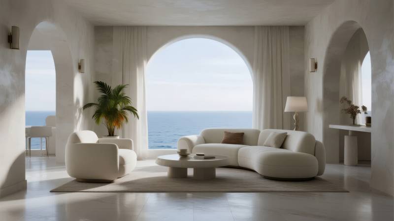 海景客厅 宁静雅致图片