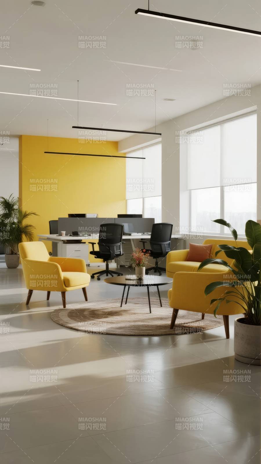 明亮现代办公空间图片