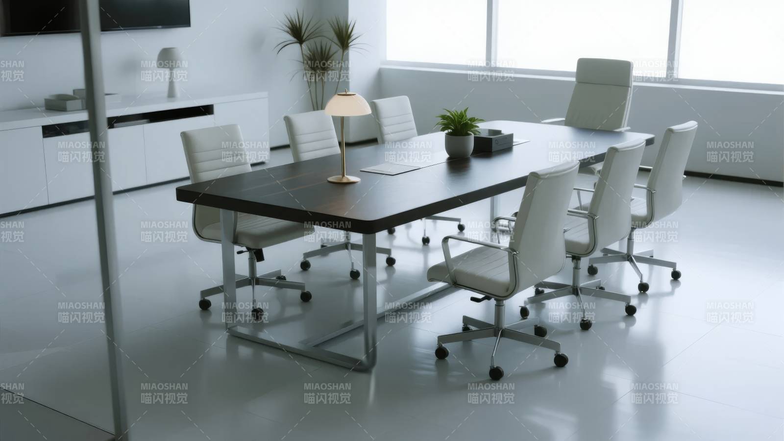 现代简约会议室图片
