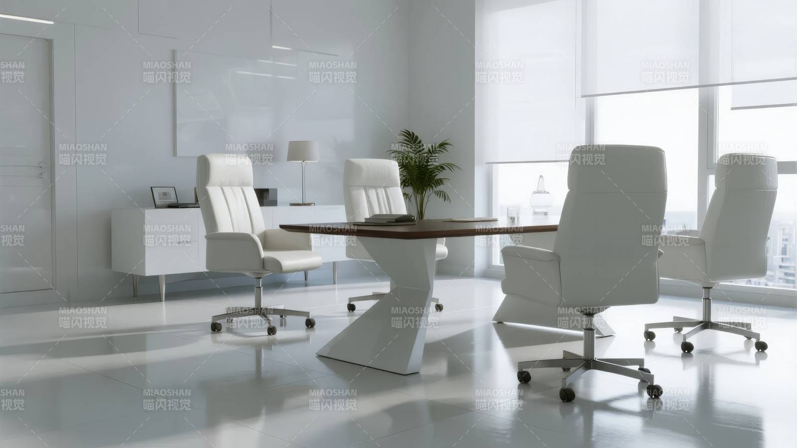 现代简约会议室图片