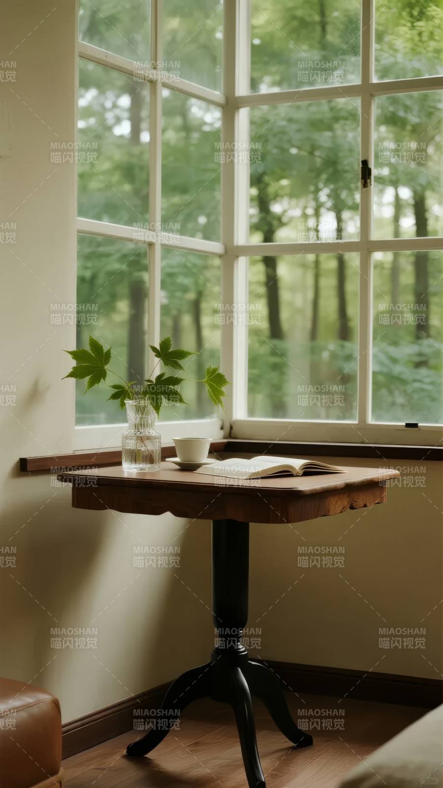 窗边静读时光图片