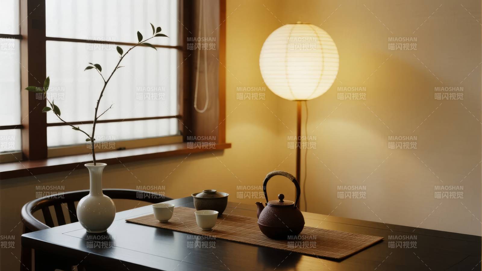 静谧茶室时光图片