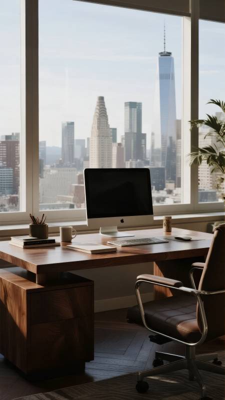 都市办公风景图片