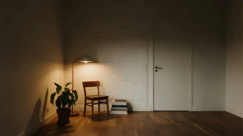 静谧角落 光影相伴图片