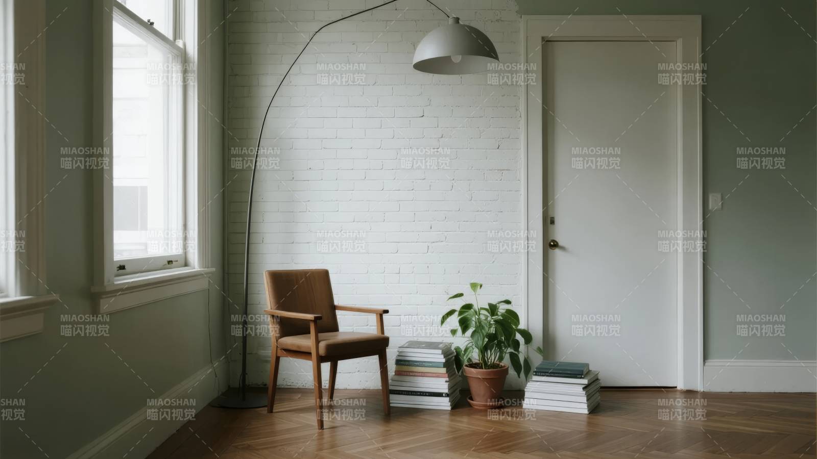 静谧书房一角图片