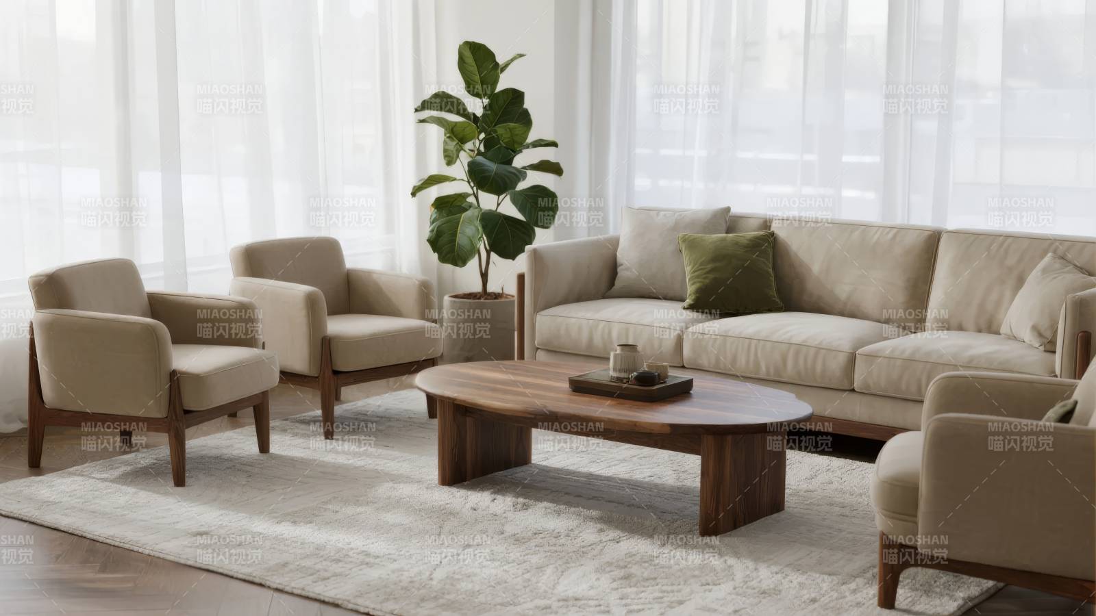 简约客厅布置图片