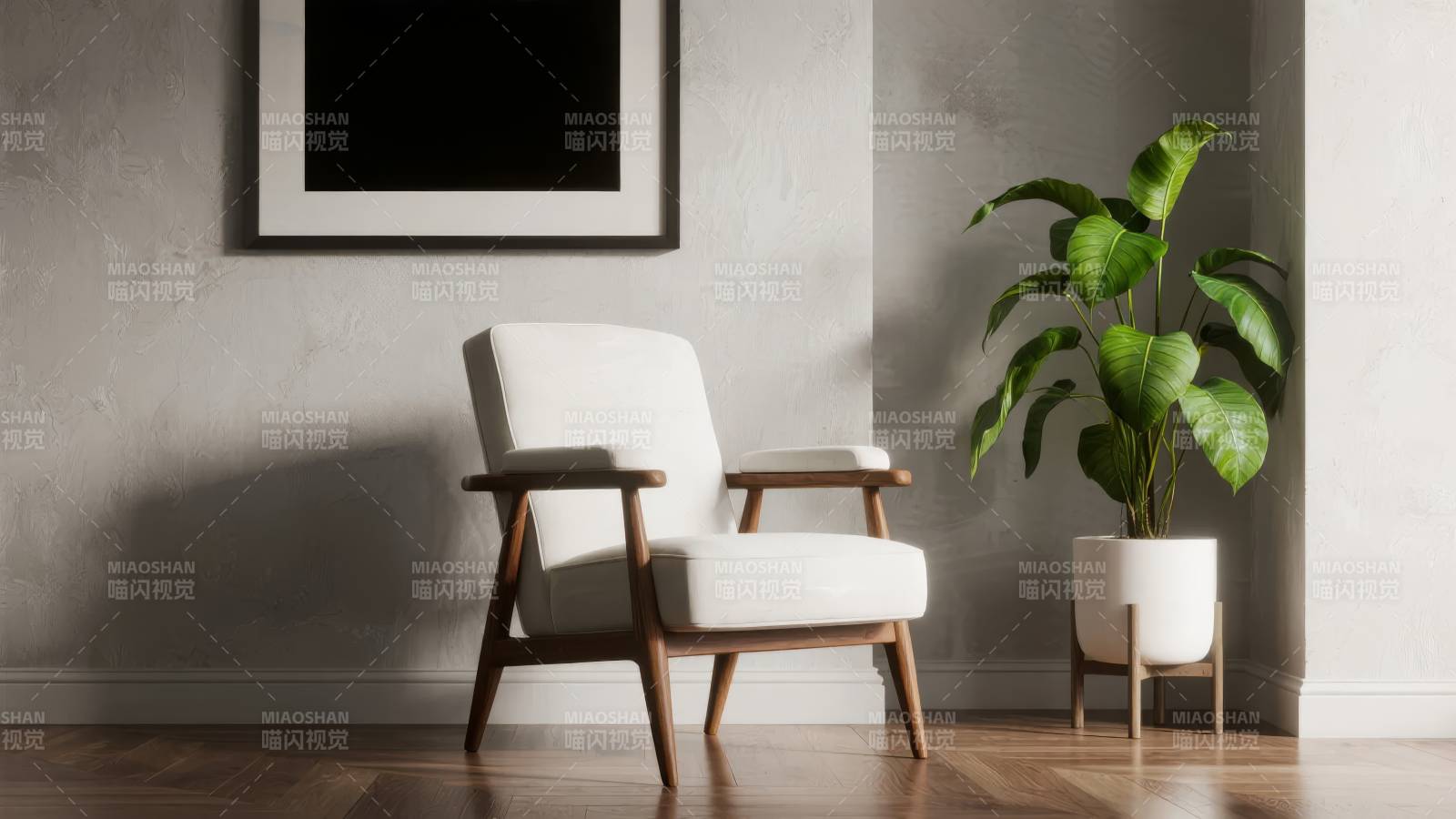 简约客厅一角图片