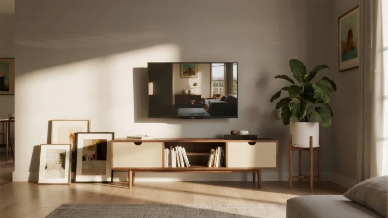 现代客厅电视墙图片