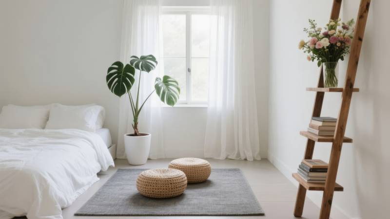 简约卧室静谧之美图片