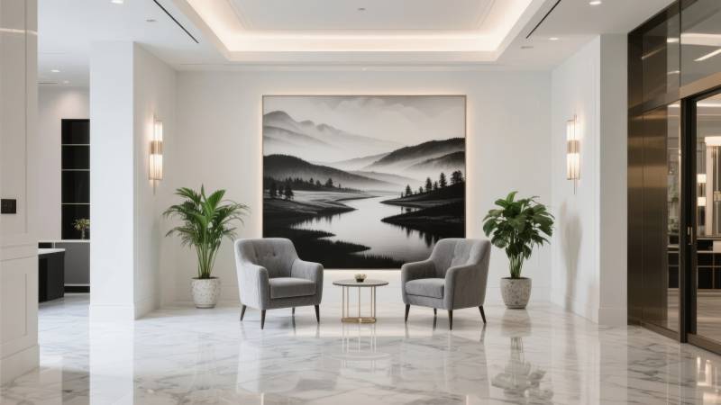 现代客厅艺术装饰图片