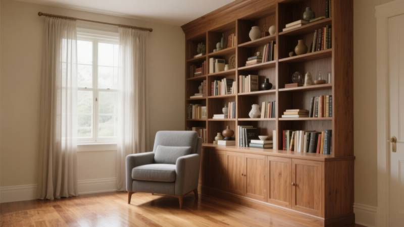 温馨书房一角图片