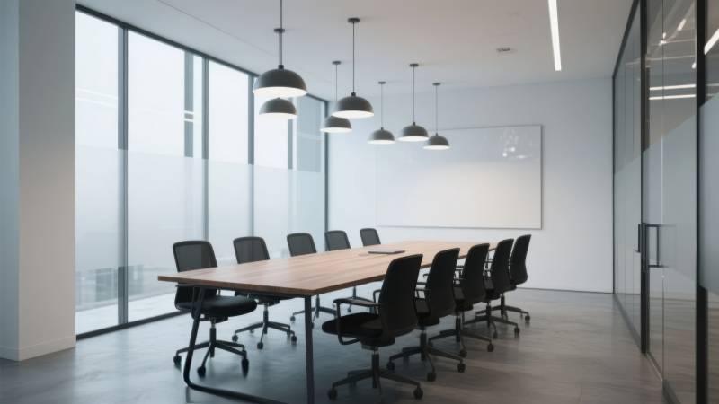 现代简约会议室图片