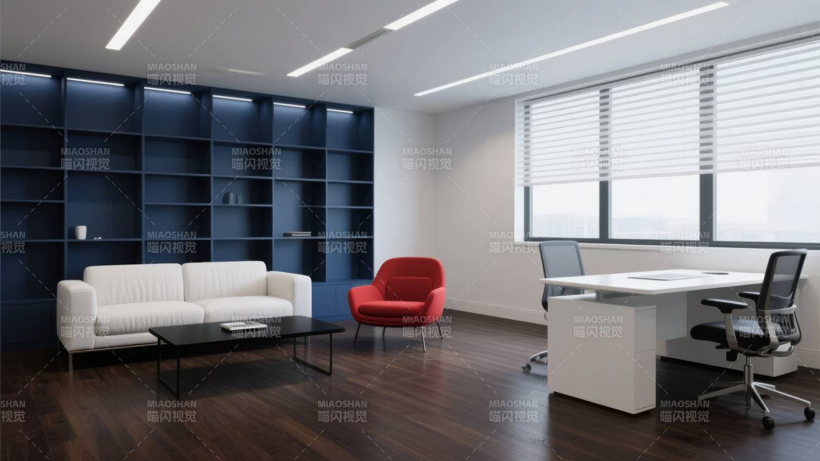 现代简约办公室图片