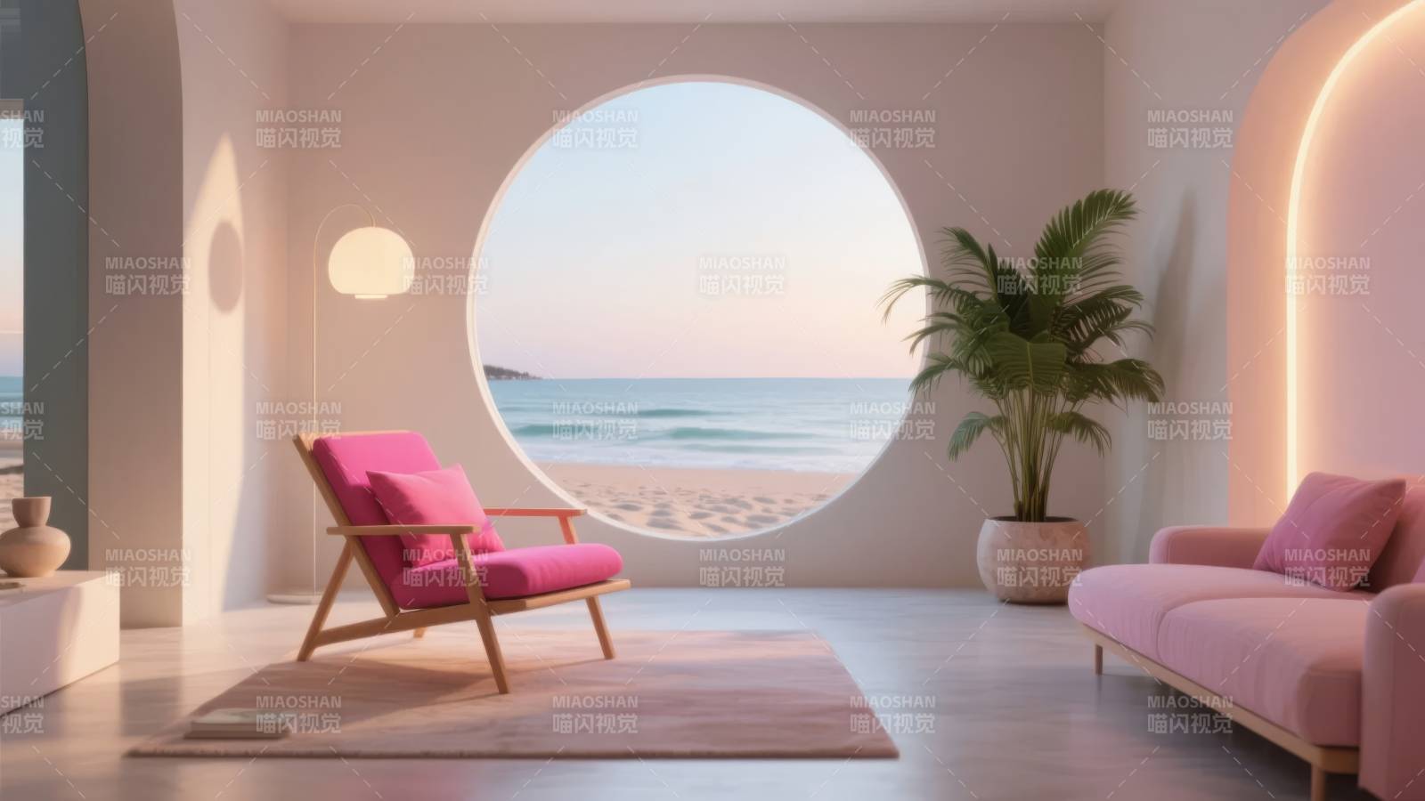 海边梦幻客厅图片