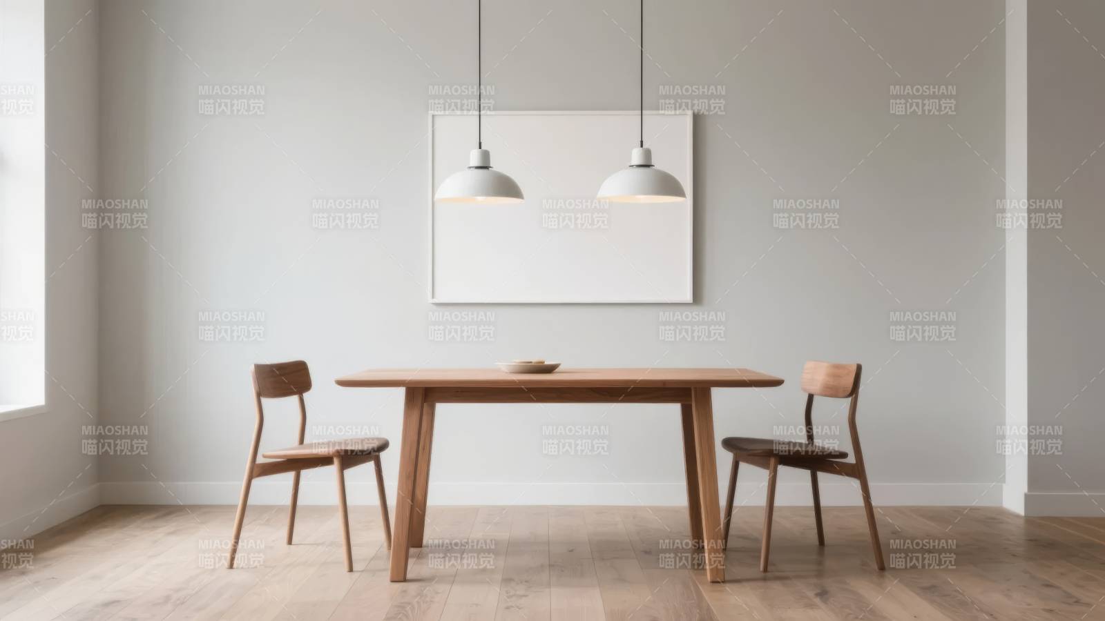 简约餐桌椅布置图片