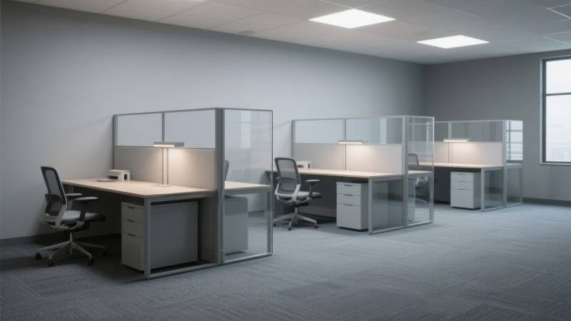 现代办公空间布局图片