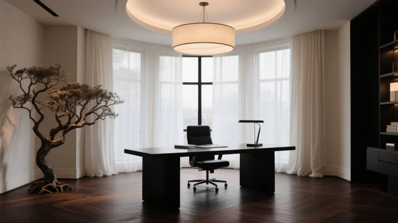 现代简约书房图片