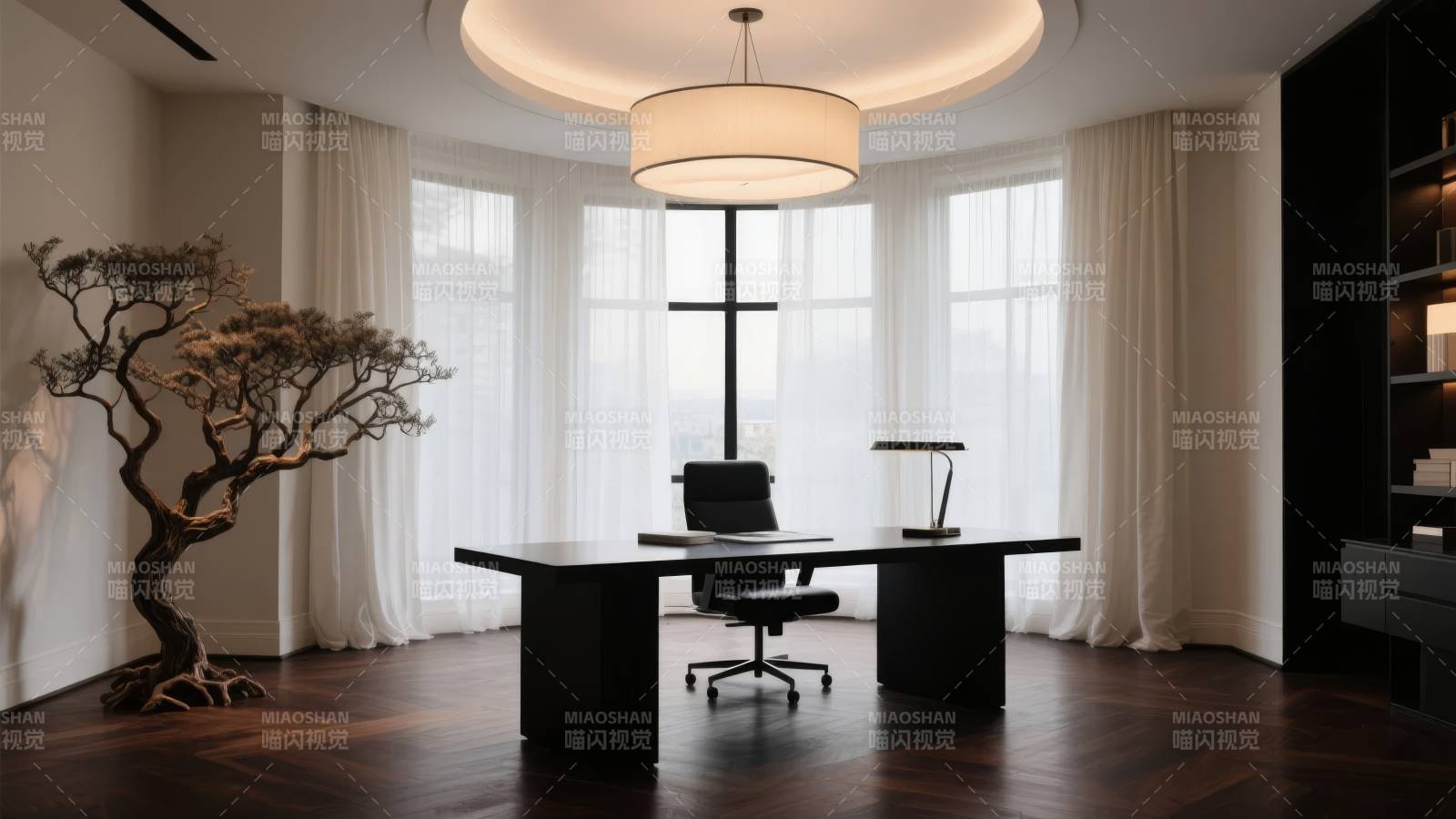 现代简约书房图片