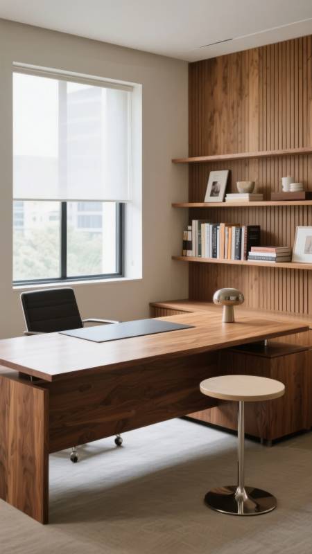 现代简约书房设计图片