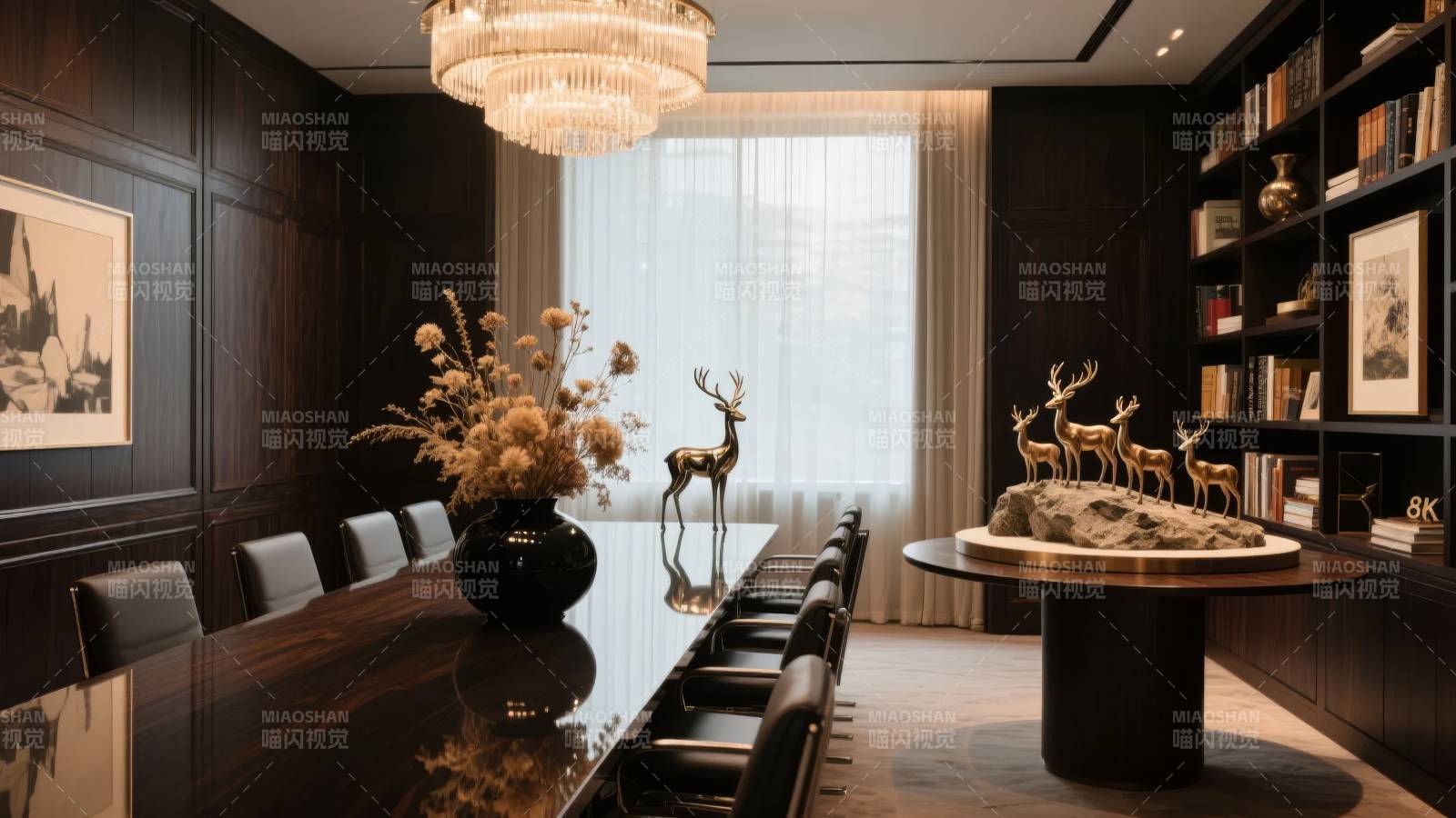 奢华书房会议空间图片